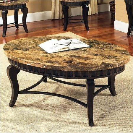 Steve Silver Company Hamlyn Marble Top Tail Table In Natural Steve Silver Company Hamlyn Marble Top Tail Table In Natural