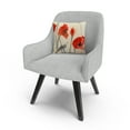 thumbnail image 3 of Red Poppy Light' Floral Abstract By Sheila Golden 16 X 16 Decorative Throw Pillow, 3 of 4