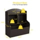 thumbnail image 3 of Yeshouse organizador de juguetes y estantería infantil de 76 cm, 3 niveles, librería de madera con amplio estante superior, ideal para dormitorios, salas de juegos o guarderías, 3 of 8