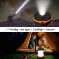thumbnail image 6 of Retractable LED Camping Lantern | Portable Outdoor Light with 3-Level Dimming | Collapsible Design & Built-in Hook | Uses 3 AA Batteries | Flashlight & Tent Light for Hiking, 6 of 9