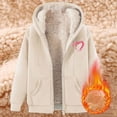 thumbnail image 2 of Bovemsi Sweatshirt for Women Fashionable And Casual Fleece Lined Thickened Warm Hooded Zip Up Hoodie, 2 of 3