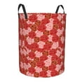 thumbnail image 2 of Balery Rose Flowers Round Laundry Basket with Handles Waterproof Freestanding Laundry Hamper for Clothes Toys in the Dorm and Family-, 2 of 8