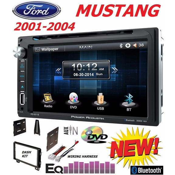 01 02 03 04 FORD MUSTANG BLUETOOTH TOUCHSCREEN DVD VIDEO CD USB CAR Radio Stereo