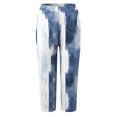 thumbnail image 5 of YDFCWXW Womens Cute Printed High Waisted Cropped Capri Leggings Tummy Control Knee Length Stretch Cropped Yoga Pants Navy, S, 5 of 5