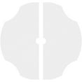 thumbnail image 4 of 38"OD x 3"ID x 13 1/4"C x 1"P Percival Architectural Grade PVC Contemporary Ceiling Medallion, Two Piece, 4 of 11