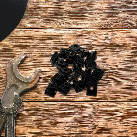 MLINS  20 Pcs Plastic Push Pins Automotive Fastener Retainer Clip Black