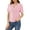 Pink, variant on Women's V Neck Crochet Knit Cardigan Short Sleeve Open Front Button Down Hollowed Out Soft Shrugs Tops,Pink,Medium