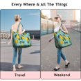 thumbnail image 5 of Yellow Lemon Fruit Flowers Travel Tote Bags for Women Carry On,Large Weekender Bags for Women Travel,Multi Functional Duffle Bag for Work,Shopping,Sports, 5 of 5