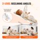 thumbnail image 3 of Asiento plegable Bouncer VEVOR para bebés de 0 a 9 meses con barra de juguetes, color beige, 3 of 9