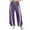Purple, variant on Womens Slacks Baggy Wide Leg Pants Drawstring Elastic High Waisted Contrast Color Workout Sweatpants Sweatpants Women Purple XXL