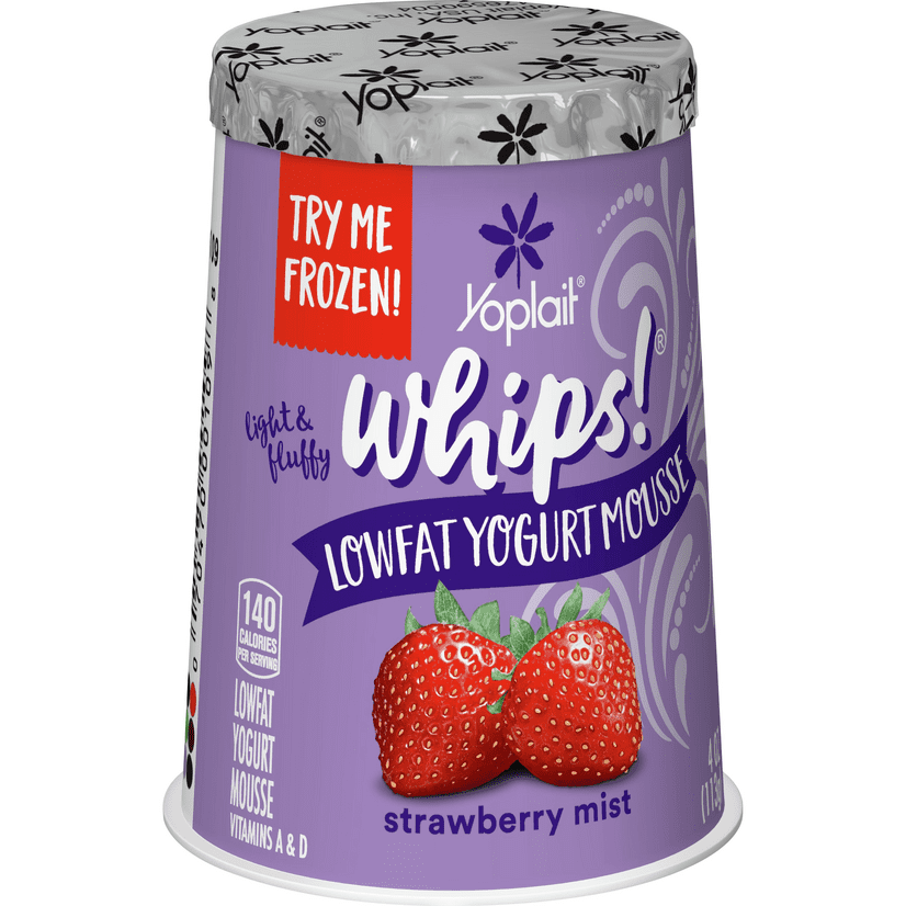 Yoplait Whips! Yogurt, Strawberry Mist, Low Fat Yogurt Mousse, Gluten