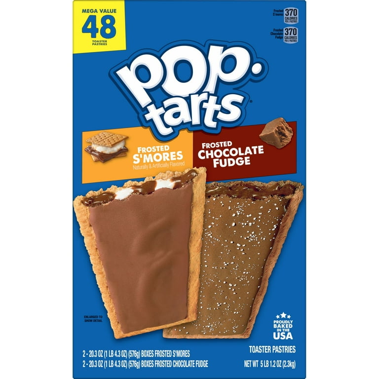 Pop-Tarts Variety Pack Instant Breakfast Toaster Pastries, Shelf-Stable,  Ready-to-Eat, 81.2 oz, 48 Count Box 