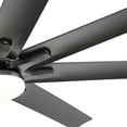 thumbnail image 2 of Sofucor 66" Modern Black Ceiling Fan with LED Light, Phone App, Remote, and Voice Control, 2 of 11