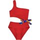 thumbnail image 1 of El Traje de baño del Arco del Arco del Traje de baño de un Hombro de la niña Rojo 8 Años Rojo 8 Años Xishao ropa, 1 of 2