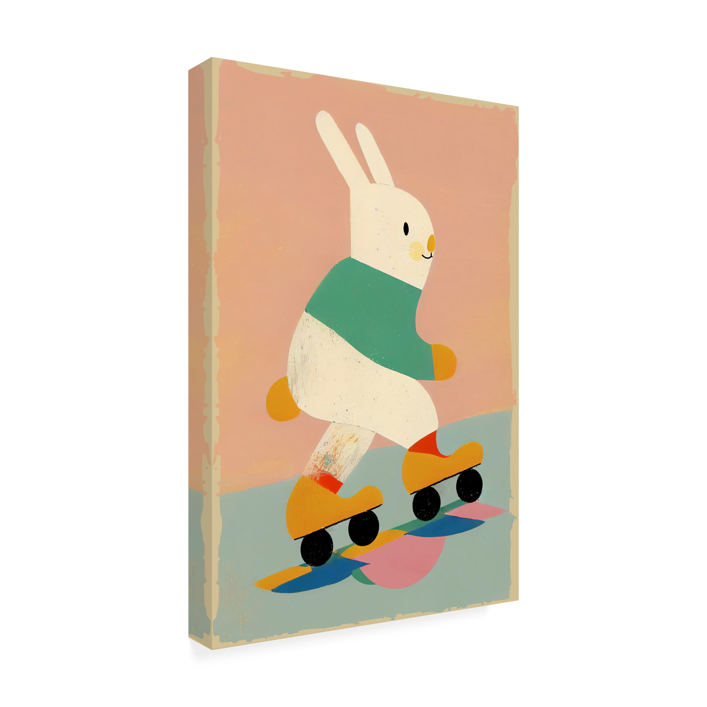 Treechild 'Skating Bunny' Canvas Art