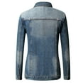 thumbnail image 2 of SSLR Men's Denim Trucker Jacket, 2 of 8