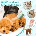 thumbnail image 3 of FACEGA 4-in-1 Pet Hair Shaver, New Electric Dog Trimmer for Paws, Pet Clippers Low Noise Cordless Quiet Hair Clippers Set, Paw Trimmer for Dogs Cats Pets (Green), 3 of 4