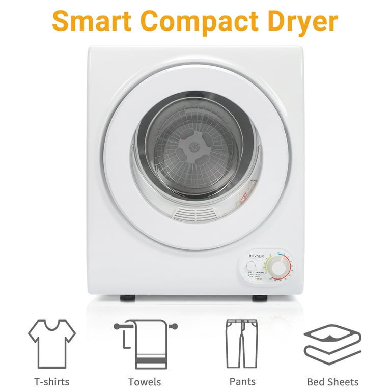 Portable Clothes Dryer for Apartments 110V Electric Compact Laundry clothes  Dryer with Stainless Steel Tub for Apartments, Dorms, RV