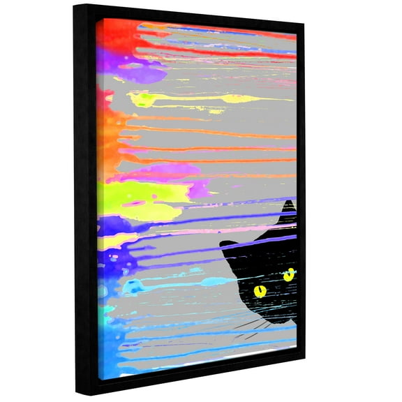 Inquisitive I Gallery Wrapped Floater-framed Canvas