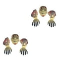 thumbnail image 4 of Kearding Suministros de fiesta de Halloween ABS, decoraciones de calavera realistas, decoraciones de Halloween de apariencia realista, viejo Viejo luminoso 2Conjunto, 4 of 6