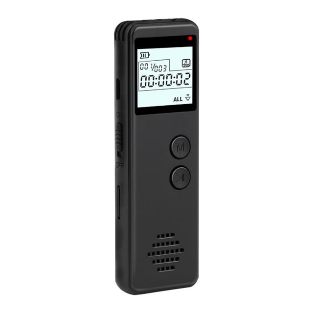 Digital Voice Recorder Voice Activated Recorder Noise Reduction Dictaphone MP3 Player HD Recording 10h Continuous Recording Line-In Function for Meeting Lecture Interview Class MP3 Record