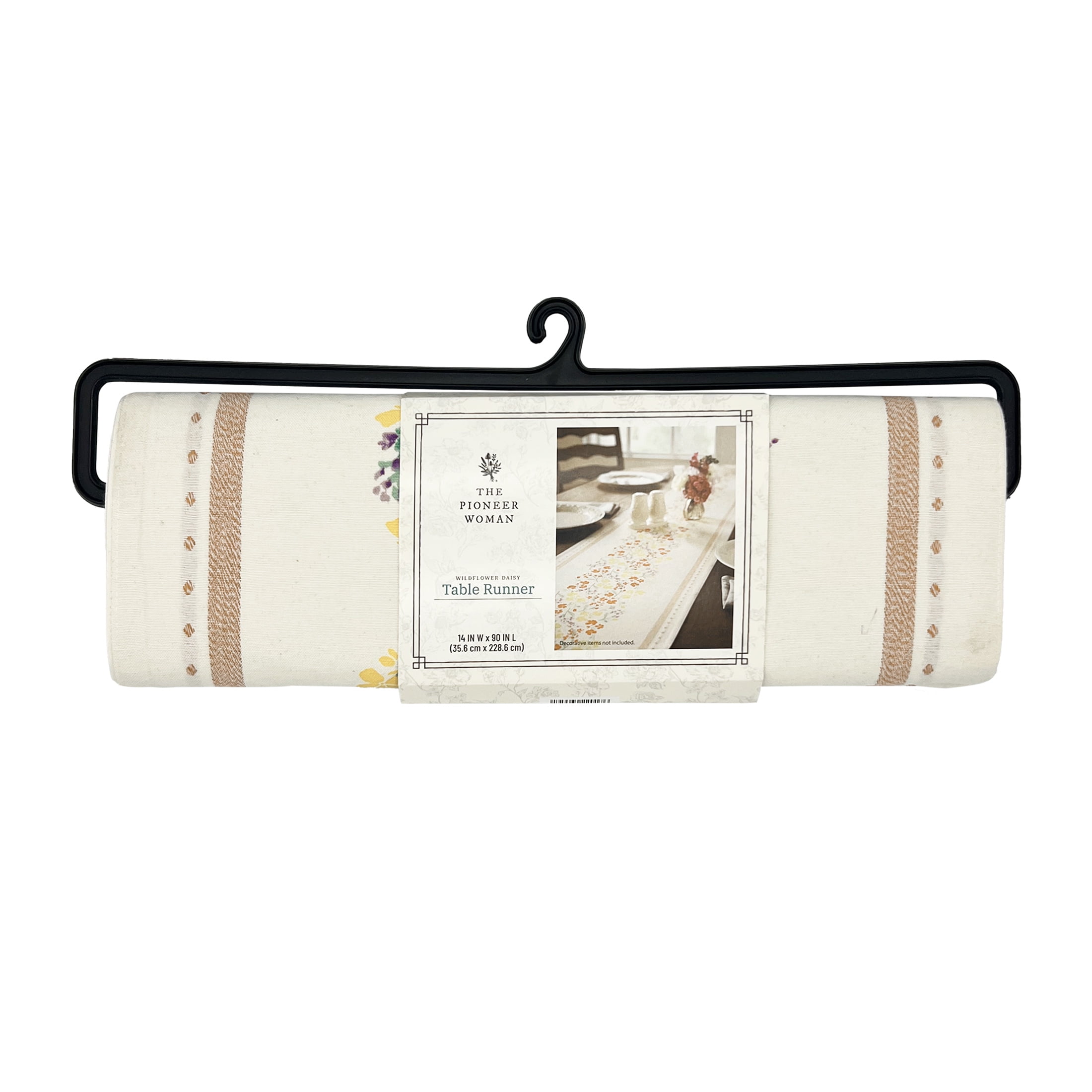 The Pioneer Woman Wildflower Fabric Table Runner, 14" x 90", Multicolor