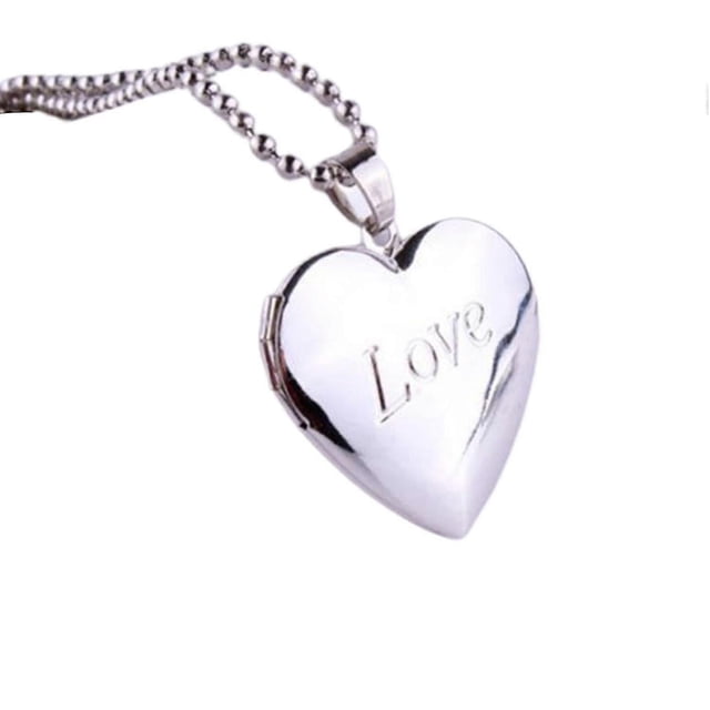 Photo Necklace Smooth Romantic Love Memorial Locket Necklace for Anniversary--3-Product code 60916 4