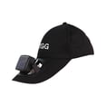 thumbnail image 1 of Sombreros con visera solar y ventilador, con carga solar o USB, ajustables Negro, 1 of 9