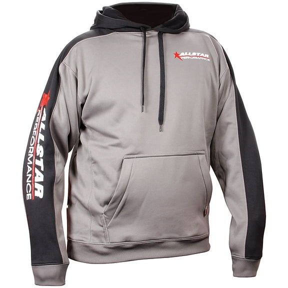 Allstar Sweatshirt - Hooded - Allstar Logo - Silver - 3X-Large - Each