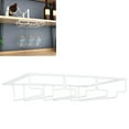 thumbnail image 4 of Estante para Copas de Vino - Estante para Copas de Vino Debajo del Gabinete Soporte para Copas de Hierro Colgador de Almacenamiento Organizador de Metal para Bar Cocina 3 Filas ANGGREK  Otros, 4 of 8