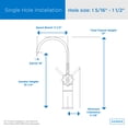 thumbnail image 2 of Danze D201144BN Sirius Single Handle Vessel Faucet with Drain, Brushed Nickel, 2 of 3