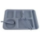 thumbnail image 2 of Juego de Vajilla Desechable Apilable de Comida Accesorios de Fiesta Utensilios de Cocinas Artículos para Fiesta Azul Macarena Plato llano de paja de trigo, 2 of 8