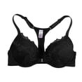 thumbnail image 3 of WGRFFH Lace Push Up Bra for Women Underwire Full Coverage Supportive Bra,Padded Cups With Wide Adjustable Straps,Side Support Back Smoothing And Comfortable Lift For Everyday Wear Black 3XL, 3 of 3