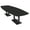 Black Cypress w/Matte Black Base no Electric, variant on 12 Ft Arc Boat Modular Conference Table Square Metal Bases w/Electric