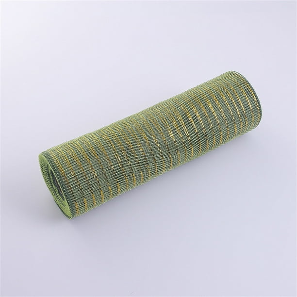 XmhyTop-A Cinta de malla decorativa para coronas, 10 yardas para envolver regalos, lazos de flores, manualidades, verde oscuro