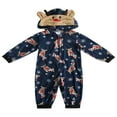 thumbnail image 1 of Christmas Matching Family Loungewear Hoodie Pattern Zipper Romper, 1 of 6