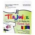 thumbnail image 2 of Jacquard Tee Juice Fabric Markers - Floral Colors, Medium Point, Set of 5, Markers, 2 of 2