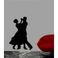thumbnail image 2 of Wallhogs Couple Dancing Silhouette Cutout Wall Decal, 2 of 2