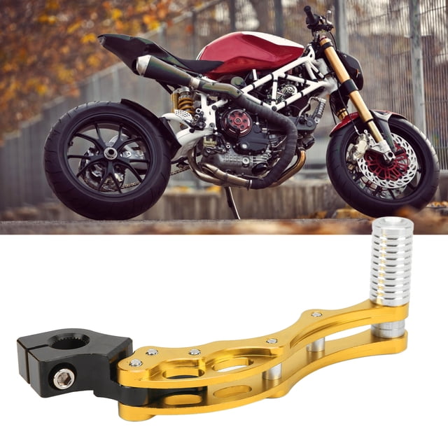 Motorcycle Gear Lever, Pedal Adjustable Shifter, Universal High Strength Aluminum Alloy Lever Accessory
