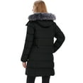 thumbnail image 4 of Wantdo Women's Recycled Coat Warm Winter Coat Waterproof Jacket Long Puffer Jacket Black L, 4 of 11