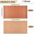 thumbnail image 2 of 24 x 13 Inch 1.5mm Brown PU Leather Sheet Scratch-Resistant Leatherette Fabric Soft Waterproof Tooling Leather Square Solid Color Suede Roll Vinyl for DIY Sewing Crafting, 2 of 7