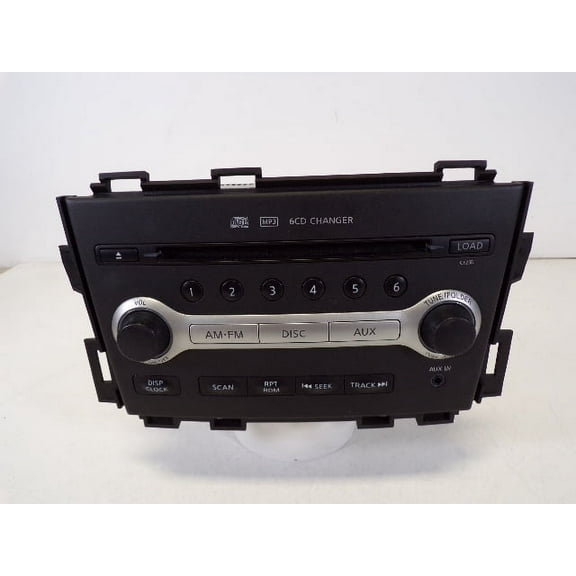 Pre-Owned 09-10 Nissan Murano 6 Disc CD Player Radio CY25D OEM LKQ - Verify Specific Vehicle Fitment In Description - (Good)