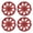 Black Lacquer & Red Lacquer, variant on (4-Pack) 13" Universal Wheel Rims Cover Hubcaps Snap-on ABS Hub Caps Replacement for Car,Truck,SUV（13-inch,Matte Black Painted）