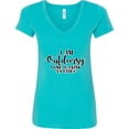 thumbnail image 3 of Inktastic I Am Outdoorsy. I Like to Drink on Patios. Women's V-Neck T-Shirt, 3 of 5