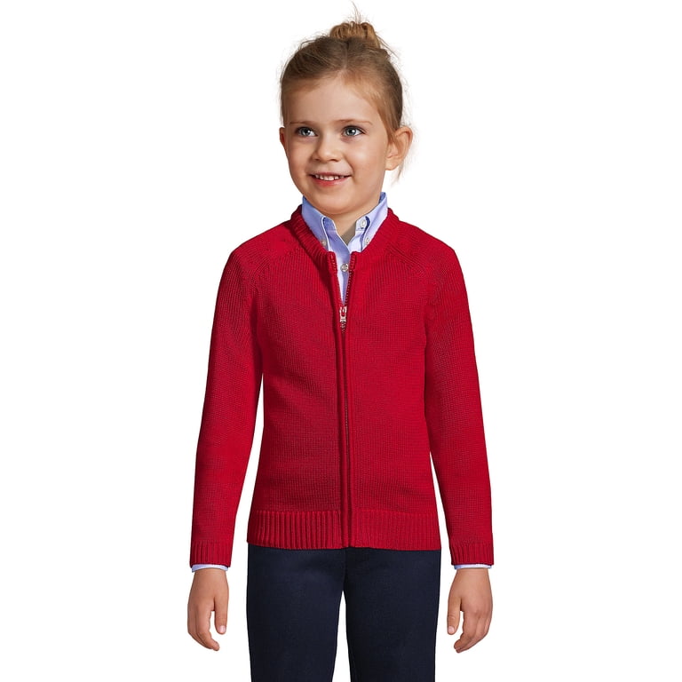 zip front cotton cardigan