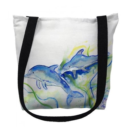 Betsy s Dolphins Small Tote Bag 13x13 16 inches x 16 inches