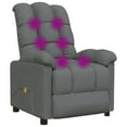 thumbnail image 6 of vidaXL Fabric Massage Recliner, Dark Gray, 6 of 10
