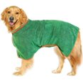 thumbnail image 1 of Albornoz para Perros - Albornoz para Perros Pequeños, Medianos y Grandes, para Perros y Gatos, con Súper Absorbente para Secado Rápido (Verde M), 1 of 5