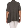 thumbnail image 4 of Women's Plus Size Solid Open Front Vest Cardigan, 4 of 4