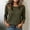 A_Army Green#09, variant on Yteetum Fall Sweaters for Women 3/4 Sleeve Round Neck Pullover Sweater Shirts Womens Casual Solid Loose Comfy 3/4 Length Sleeve Base Layer Sweater Tops